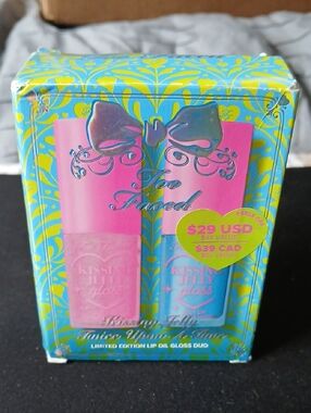 Too Faced Kissing Jelly Lip Gloss Duo - NIB